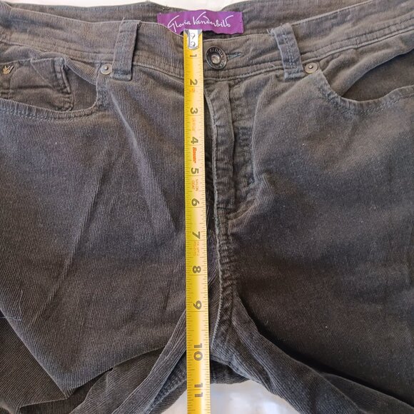 bootcut dark brown corduroy pants - Picture 12 of 14